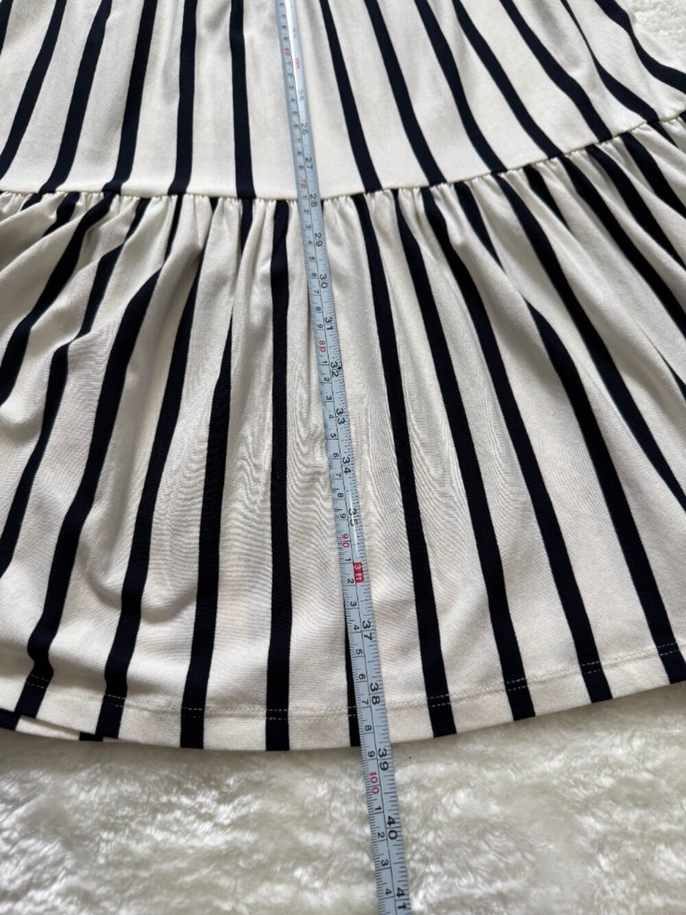 LOFT Black White Striped Tiered Sundress Size 2 Sleeveless Summer Dress - Picture 13 of 15